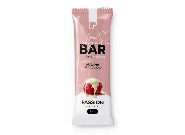 Passion Bar Malina a biela čokoláda 55 g