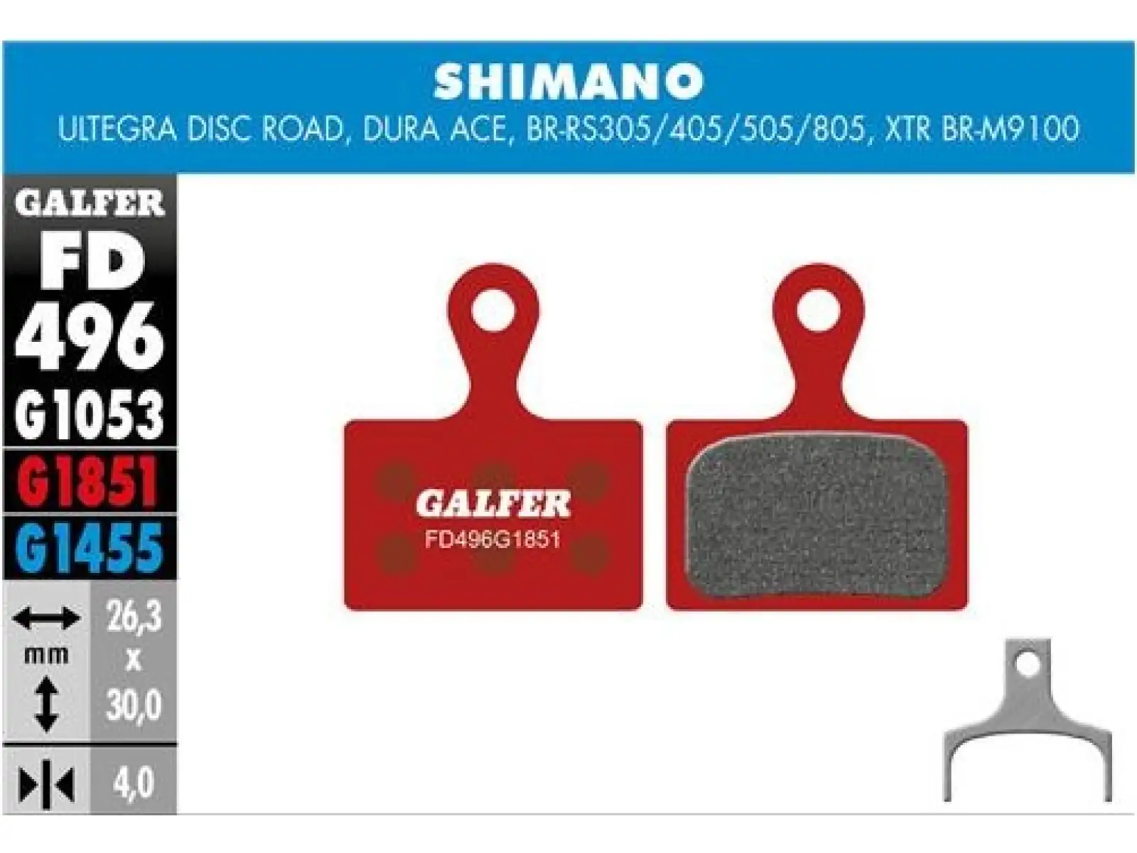 Galfer FD496 Advanced G1851 brzdové doštičky pre Shimano