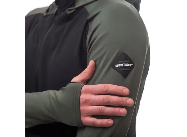 Sensor Coolmax Thermo pánska bunda Olive Green/čierna