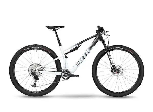 BMC Fourstroke THREE celoodpružený bicykel Carbon/white