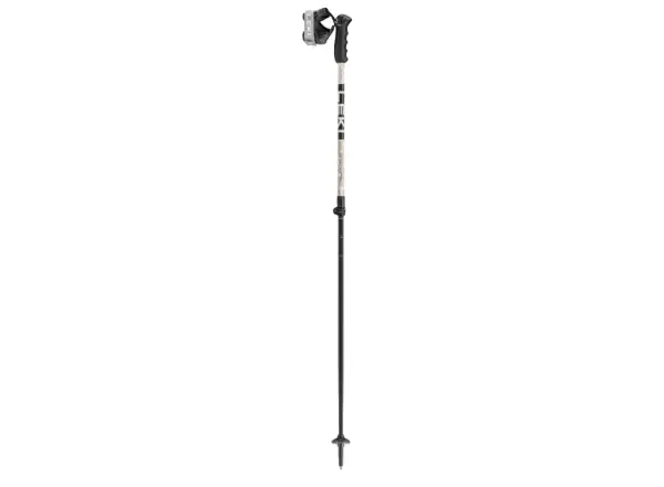 Leki Detect S Vario zjazdové palice Warm Grey Light/Warm Grey Dark/Black