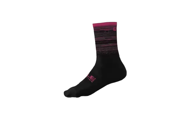 Alé Scanner Socks ponožky Black/Cyklámenová