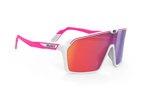 Rudy Project Spinshield Slnečné okuliare White-Pink fluo/Multilaser Red