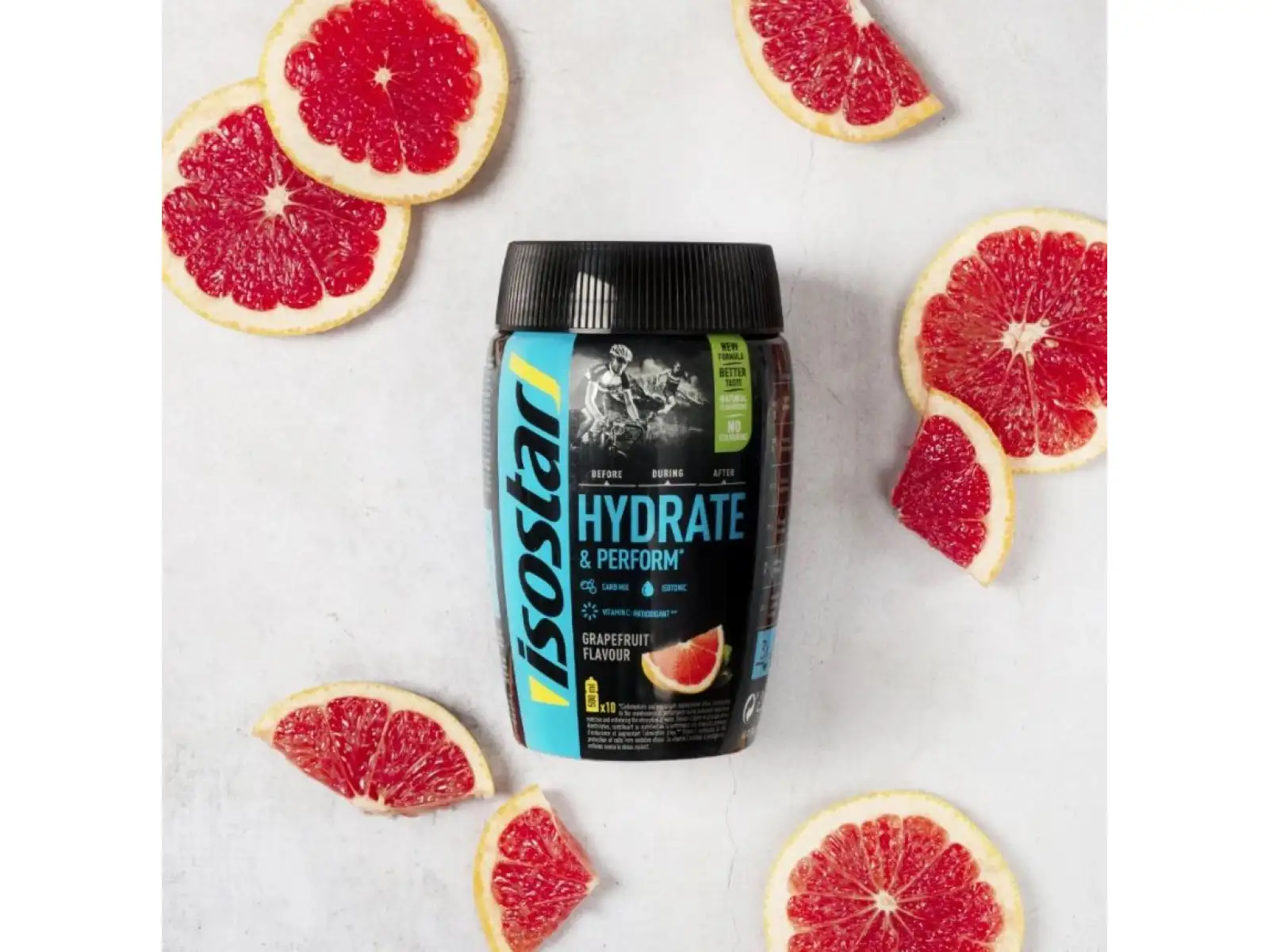 Isostar Hydrate & Perform iontový nápoj 400 g grep grep