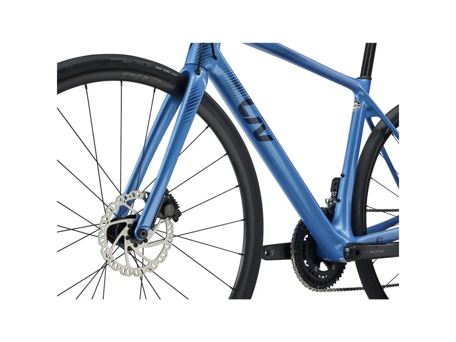 Liv Langma Advanced 1 Disc cestný bicykel estoril blue
