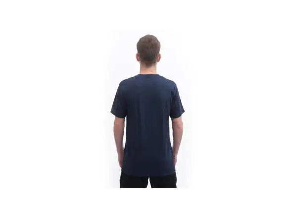 Sensor Merino Active Outside pánske tričko krátky rukáv Deep Blue