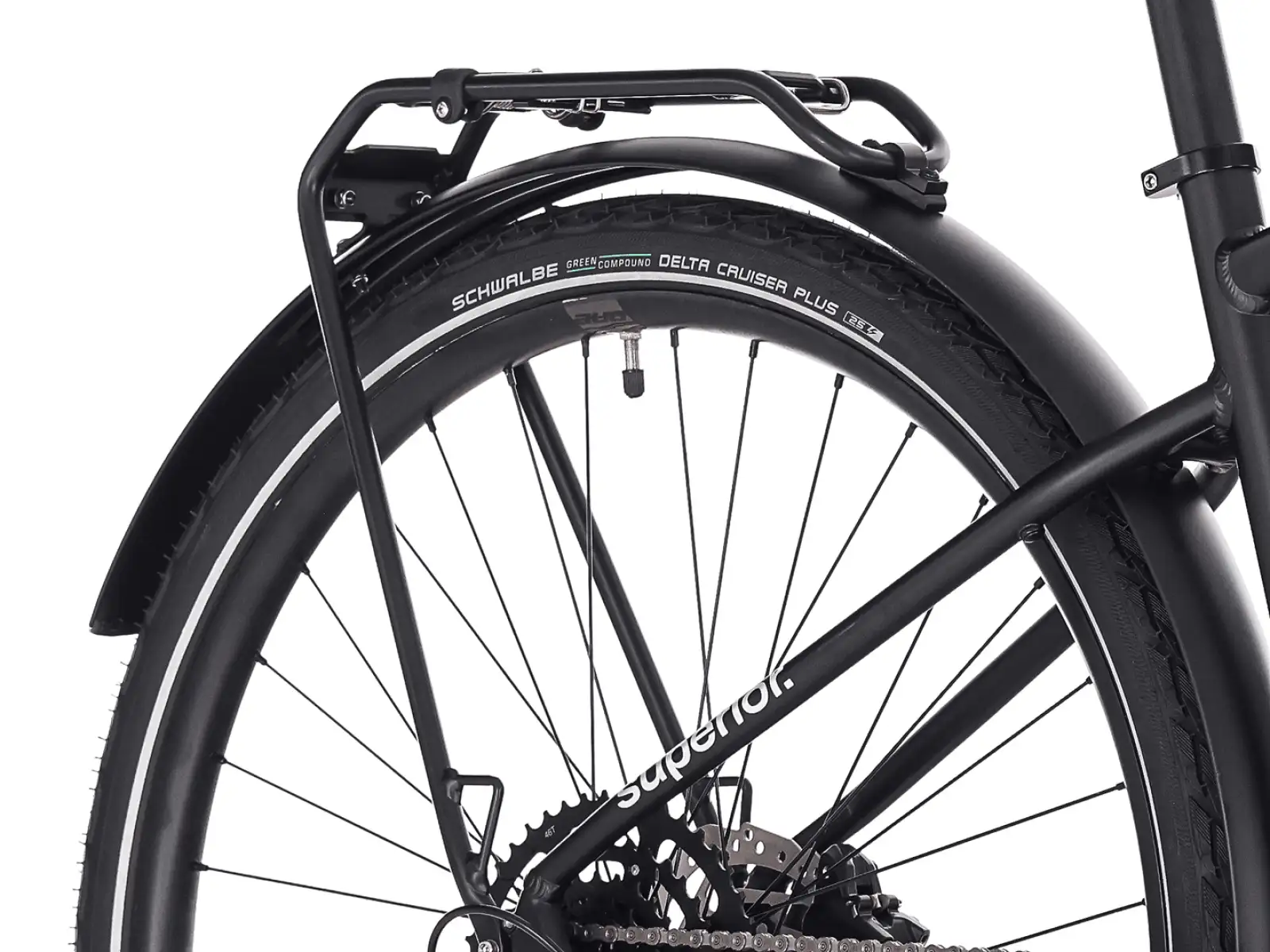 Superior Blox 6.4 T mestský bicykel Matte Black