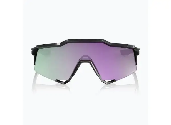 100% Speedcraft slnečné okuliare Polished Black/HiPER Polarized Lavender Mirror