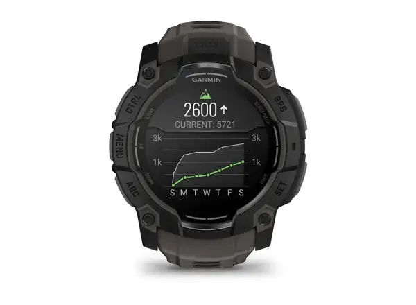 Garmin Instinct 3 Amoled 50 mm smart hodinky Black/Charcoal remienok