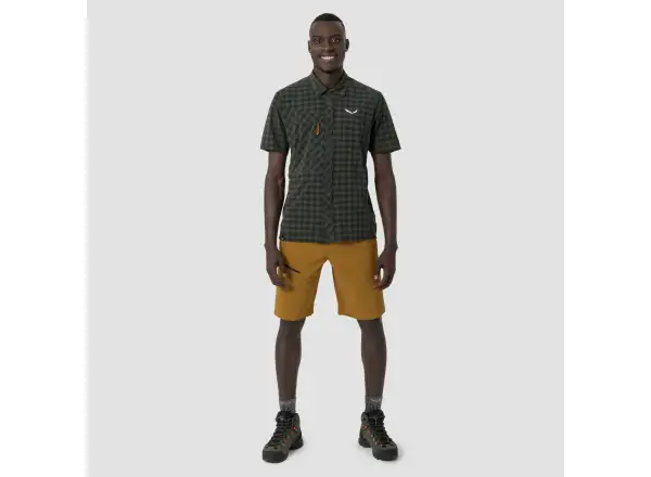 Salewa Puez Dry pánska košeľa Dark Olive