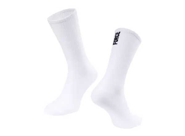 Force Longer Slim ponožky biela