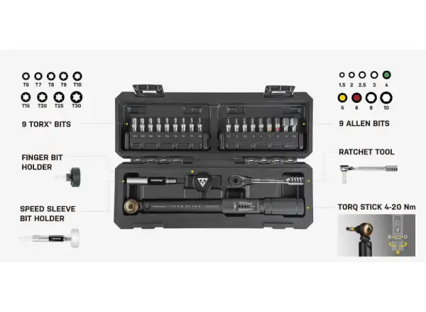Topeak Torq Stick Pro 4-20 Nm momentový kľúč