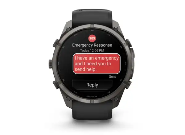 Garmin Fénix 9 Pro inReach 51 mm inteligentné hodinky Carbon gray DLC Titanium Black/Pebble gray