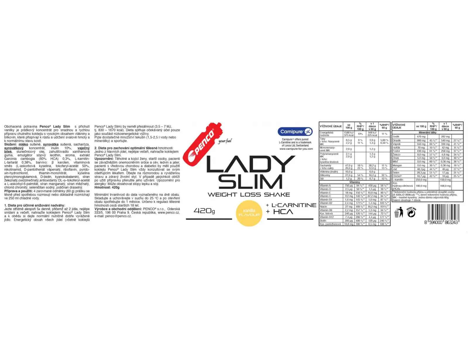 Penco Lady Slim 420g