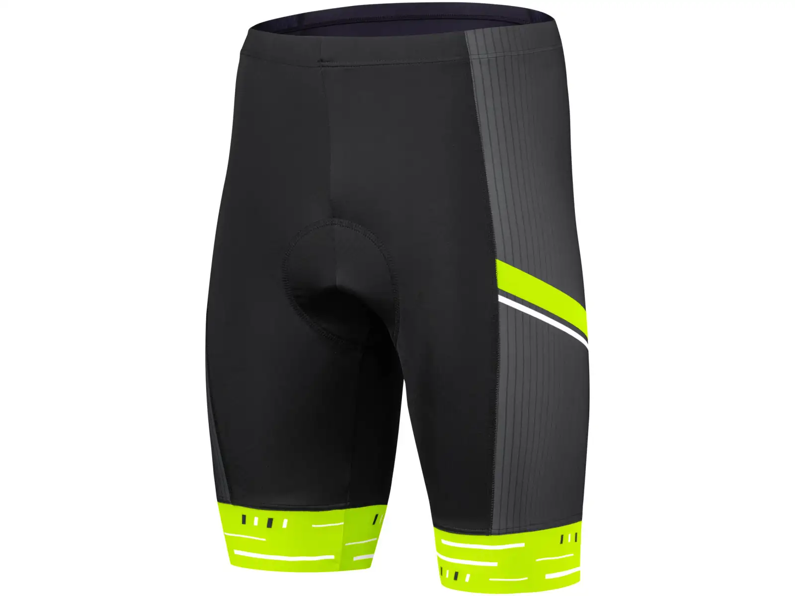 Etape Racing 2.0 pánske kraťasy s vložkou čierna/žltá fluo