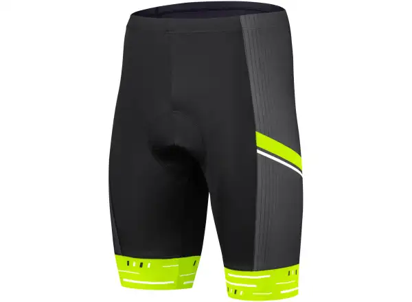 Etape Racing 2.0 pánske kraťasy s vložkou čierna/žltá fluo