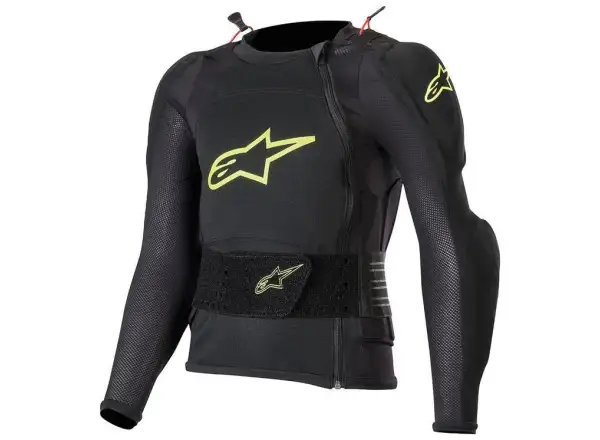 Alpinestars Bionic Plus Detská vesta s dlhým rukávom Black/Ywlloe Fluo