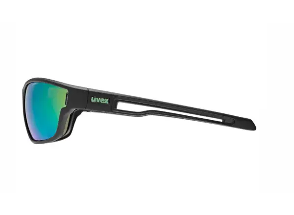 Uvex Sportstyle 806 okuliare Black Matt/Mirror Green