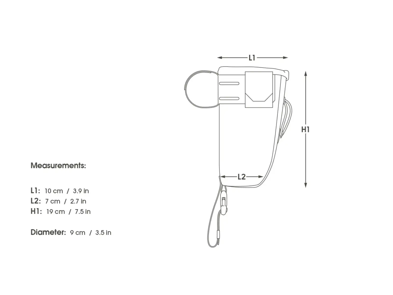 Apidura backcountry food pouch taška na riadidlá 1,2 l