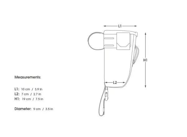 Apidura backcountry food pouch taška na riadidlá 1,2 l