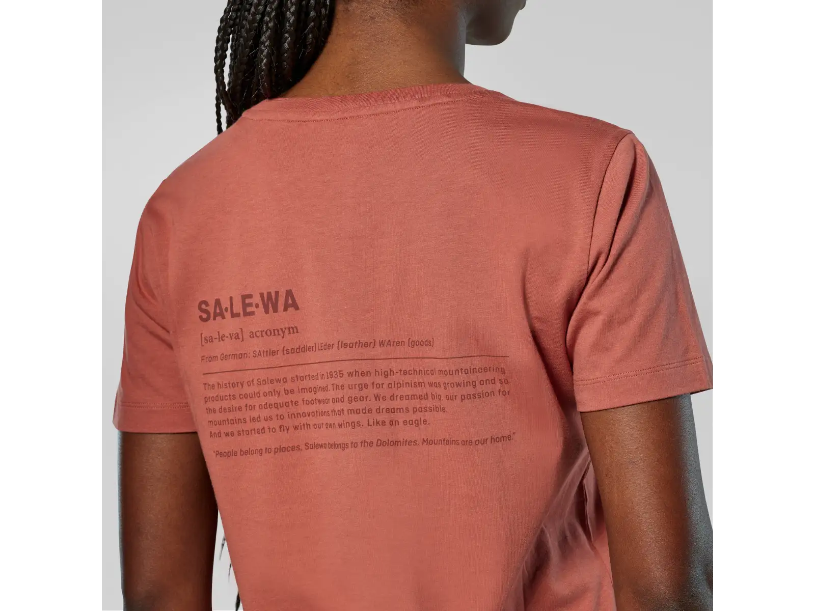 Salewa Eagle Vocab T-shirt dámske tričko krátky rukáv Etruscan red
