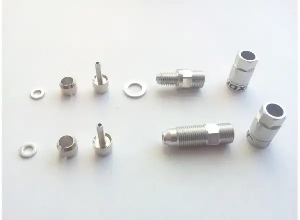Quaxar sada koncoviek hadice pre hydraulické brzdy, malý závit