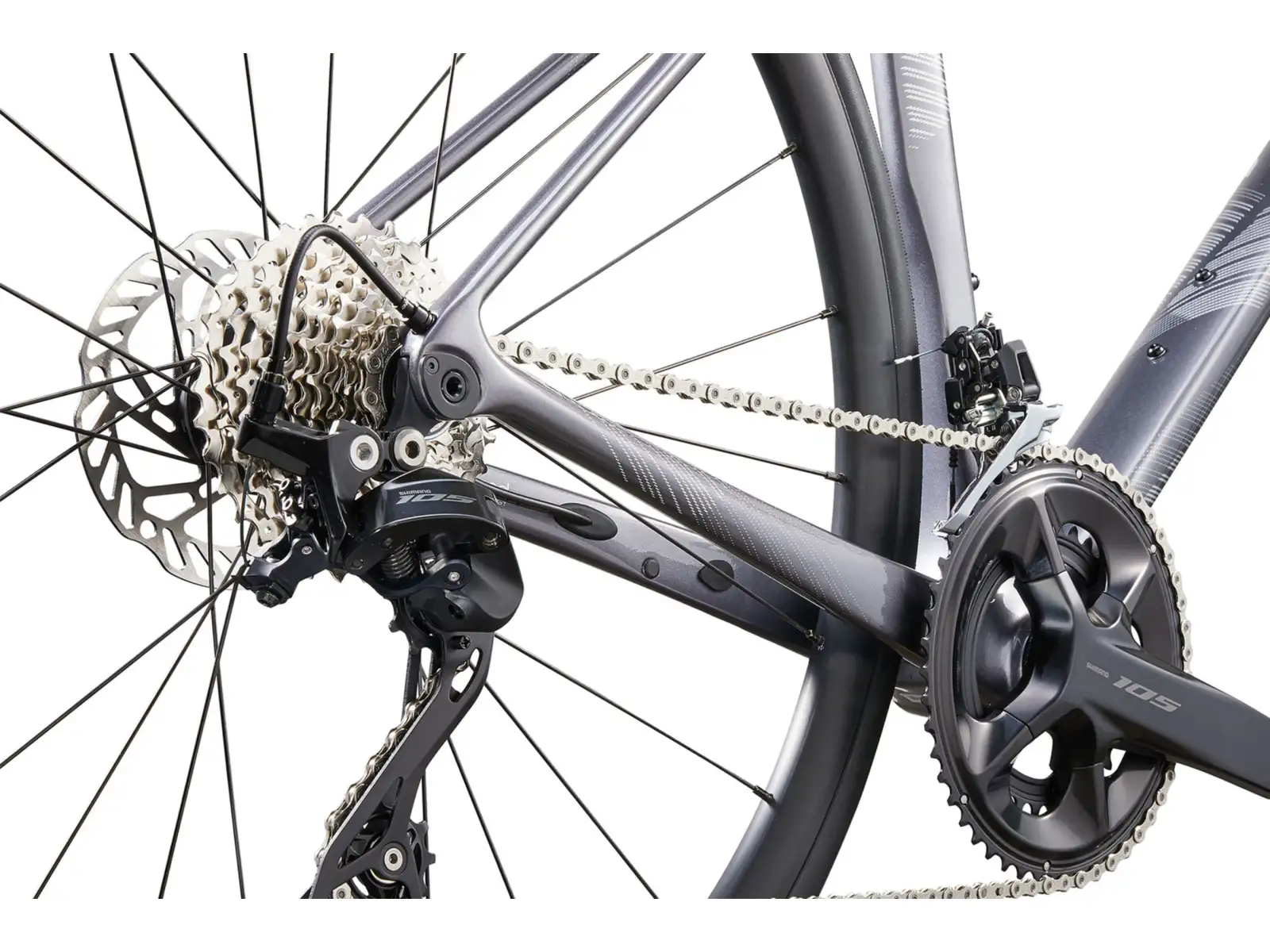 Liv Langma Advanced 2 Disc cestný bicykel Liquid Metal
