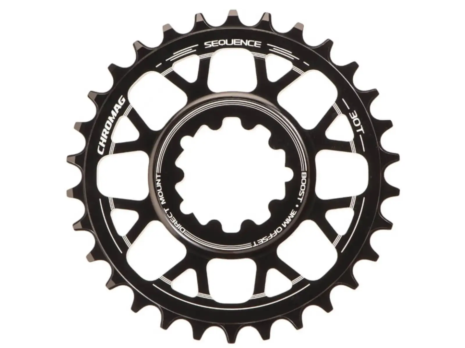 Chromag Sequence Sram prevodník offset 3 mm boost 32 z. čierna