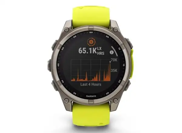 Garmin fenix 8 - 51 mm Solar Sapphire inteligentné hodinky Titanium Yellow/Graphite