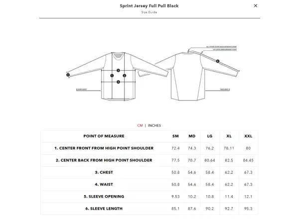 Troy Lee Designs Sprint Full Pull pánsky dres dlhý rukáv Black