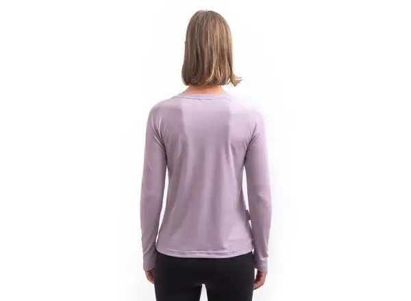 Sensor Merino Blend Elements dámske tričko dlhý rukáv Mystic Violet