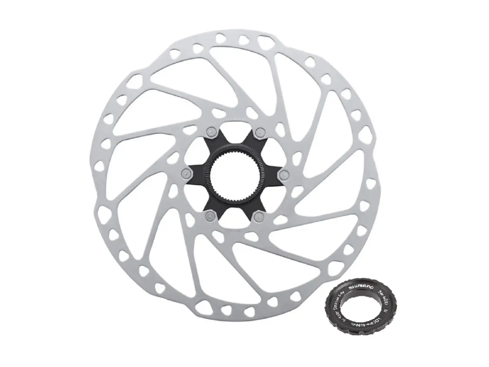 Shimano Deore SM-RT64 CL brzdový kotúč 160mm - vonkajšie uťahovanie