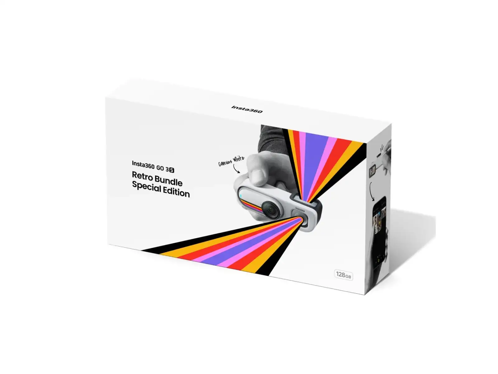 Insta360 GO 3S kamera Retro bundle 128 GB špeciálna edícia biela
