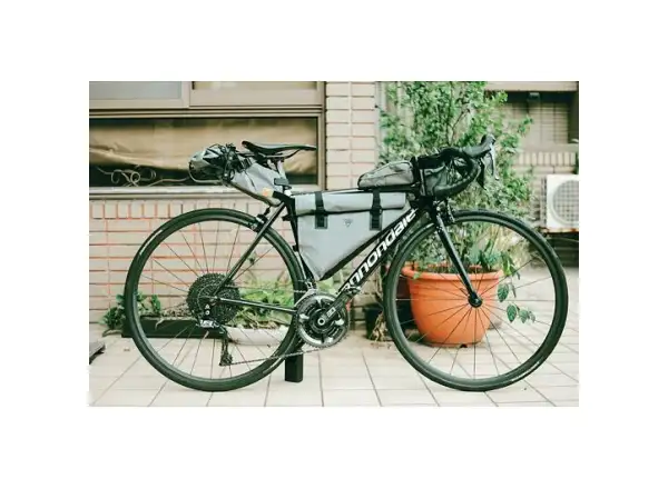 Woho X-Touring Top-Tube taška na rám 850 ml Honeycomb Iron sivá