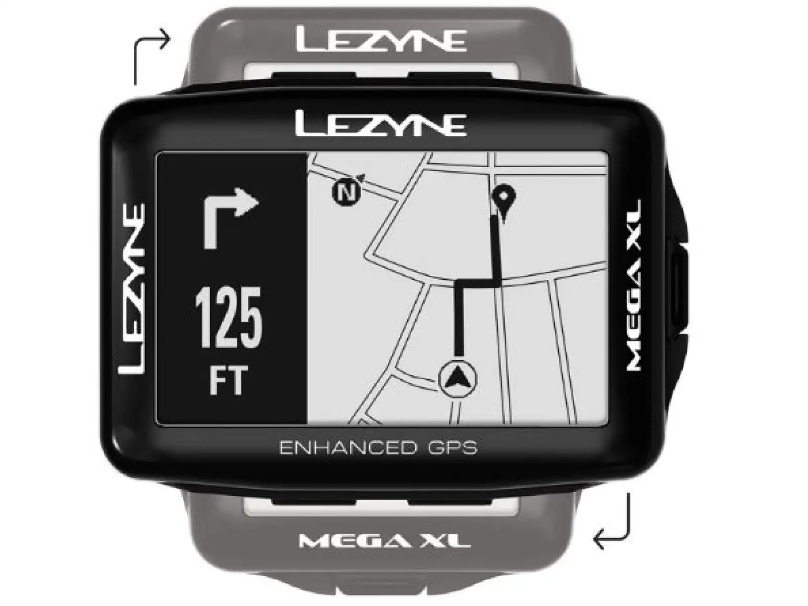 Lezyne Mega XL GPS navigácia čierna