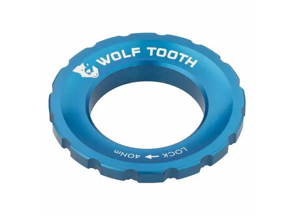 Wolf Tooth Centerlock externá matica modrá