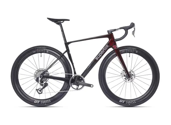 Superior XR 9.9 LTD gravel bicykel Matte Carbon/Gloss Red