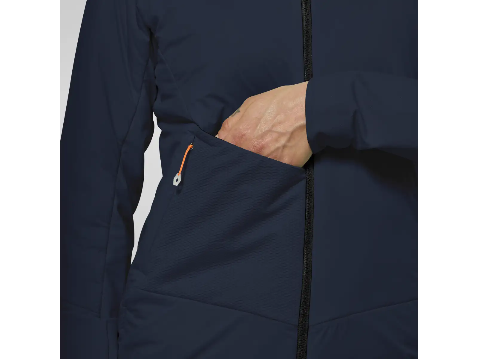Salewa Pedroc Tirolwool® Air Hybrid dámska bunda Navy Blazer