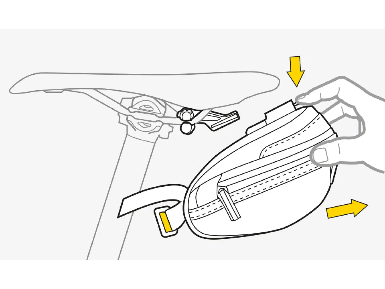 Topeak Wedge Pack II podsedlová taška 0,8 l čierna, veľkosť 0,8 l. S