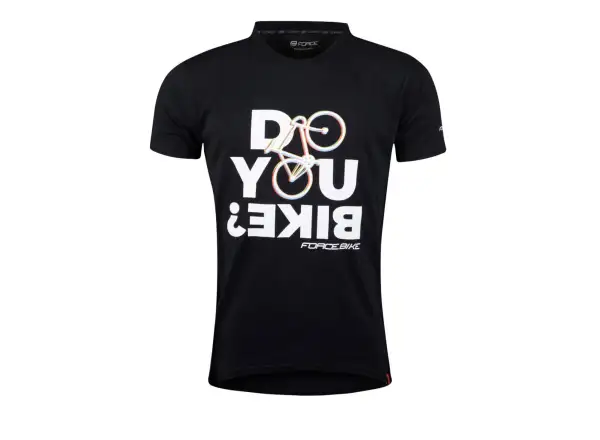 Force Bike unisex tričko krátky rukáv čierna