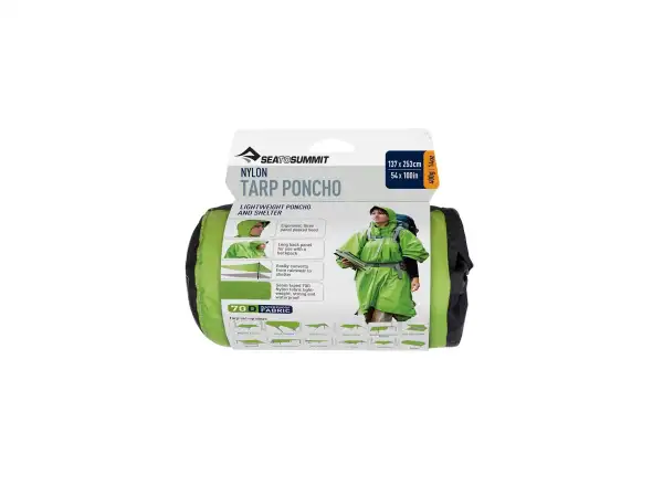 Sea to Summit Nylon Tarp Pončo Green