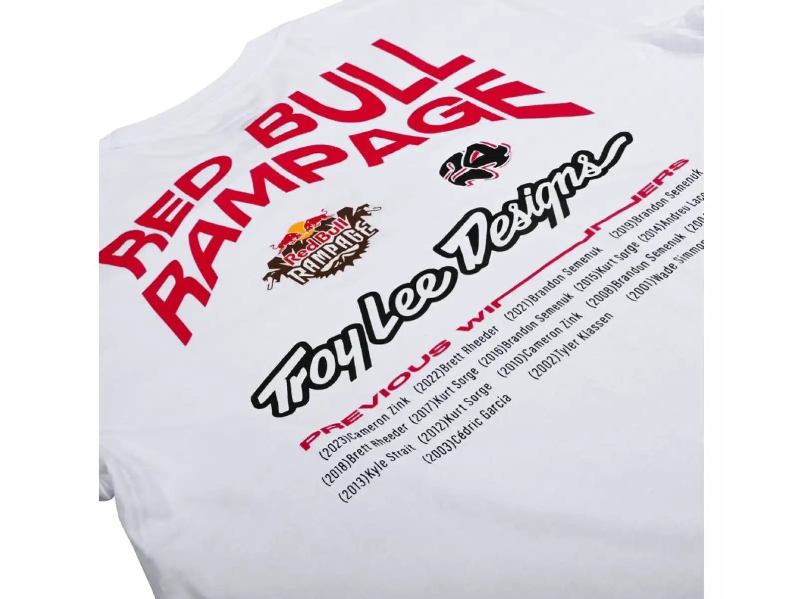 Troy Lee Designs x Red Bull Rampage Mind Melt pánské triko krátký rukáv White