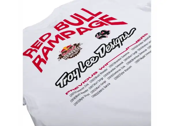 Troy Lee Designs x Red Bull Rampage Mind Melt pánské triko krátký rukáv White