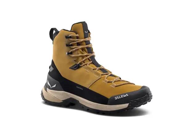 Salewa Puez Winter Mid PTX pánske topánky Golden Brown / Black
