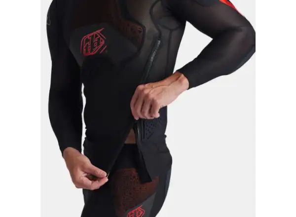 Troy Lee Designs Stage Ghost D3O Solid ochranná vesta s dlhým rukávom Black
