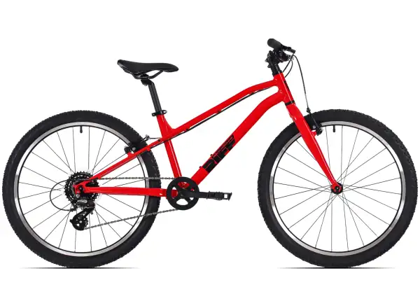 Rock Machine RIFF Jr 24 detský bicykel Gloss Fire Red