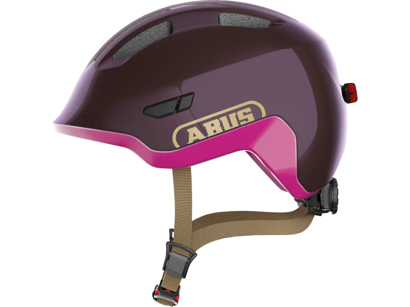 Abus Smiley 3.0 ACE LED detská prilba Royal Purple