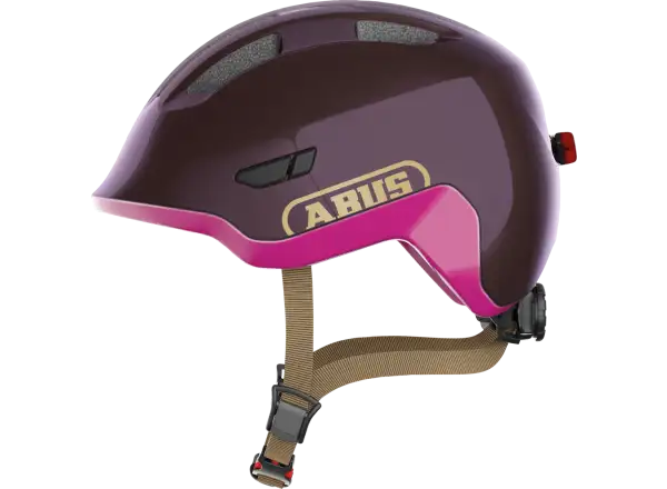 Abus Smiley 3.0 ACE LED detská prilba Royal Purple