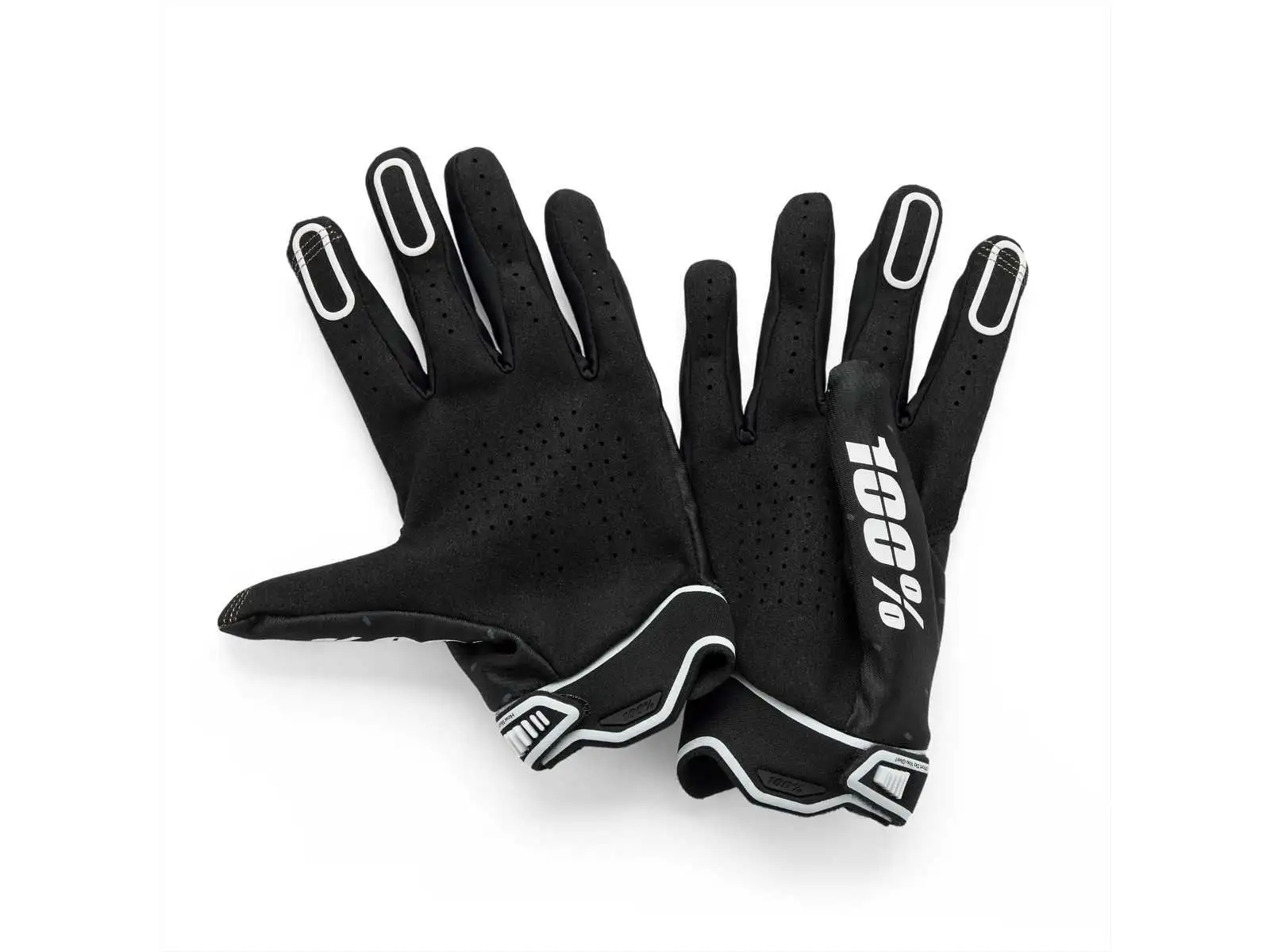 100% Ridefit pánske rukavice Black