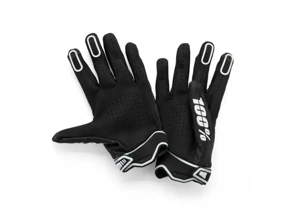 100% Ridefit pánske rukavice Black